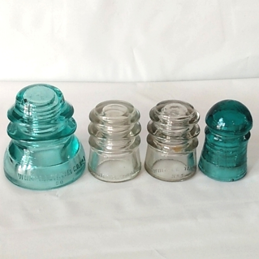 Vintage glass insulators